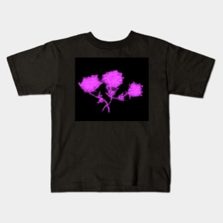 PURPLE GLASS ROSES Kids T-Shirt